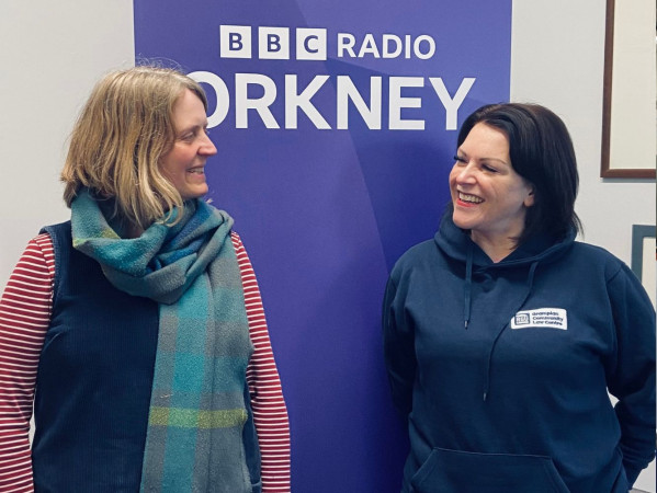 Clare Allison, Service Director at The Orkney Blide Trust, and Hannah Moneagle, Grampian Community Law Centre Director, Practising  Solicitor and RGU Lecturer