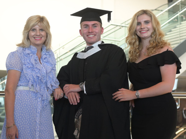 family at graduation