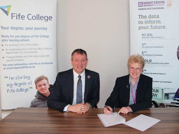 Fife College and RGU widen opportunities to higher education