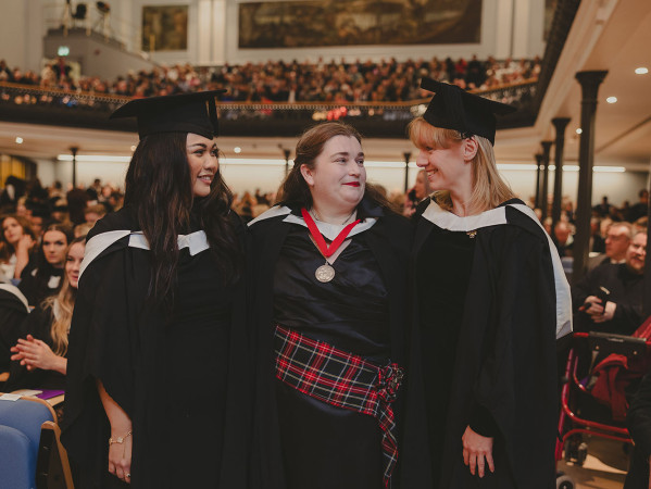 Graduation ceremony at the Music Hall in Aberdeen