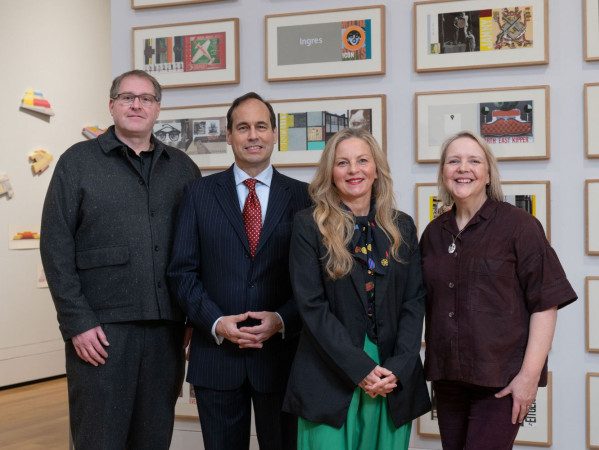 Professor Dan Allen, Dean of Gray's School of Art, Councillor Martin Greig, Sally Reaper,  Director at Look Again at Gray's School of Art and Dr Judith Winter