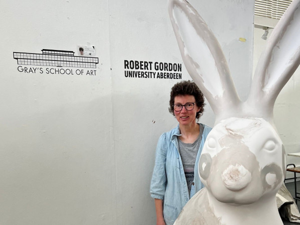 Gray's School of Art Alumna designs hare for Clan Cancer Big Hop Trail