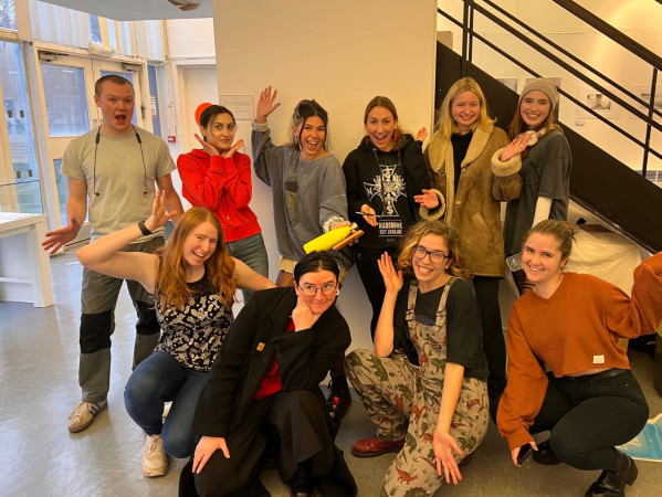 Gray’s students from the Study Abroad Programme who are exhibiting in ‘aBROAD HORIZONS’ from left to right:  Laurie O'Dowd, Hannah Ramsay, Agnieszka Kubica, Kirsten Richardson, Megan Naysmith, Gabriela Proszowska, Esther Helfer, Maya Wilson, Evie Sneddon, Adriana Sarmiento Navarro.