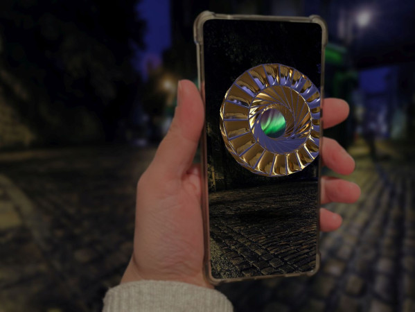 Hagstone augmented reality artwork created by Sarah Buchan for Northern Lights Project Spectra 2024 Hagstone augmented reality artwork created by Sarah Buchan for Northern Lights Project Spectra 2024