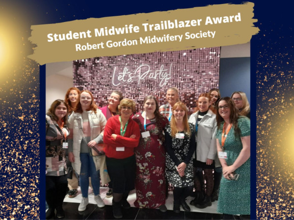 RGU Midwifery Society award winners