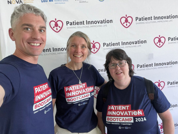 Dr Mark Holland, Dr Julie Jones and Jo Holland wearing dark blue t-shirts in front of a white background Dr Mark Holland, Dr Julie Jones and Jo Holland wearing dark blue t-shirts in front of a white background