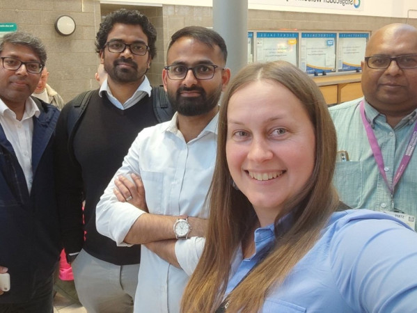 Group of researchers pose for photograph