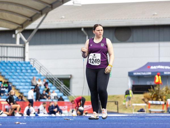 Athlete in an arena