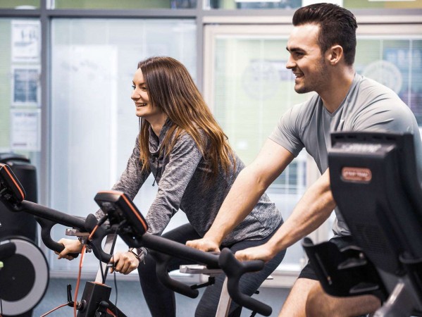 students on bikes