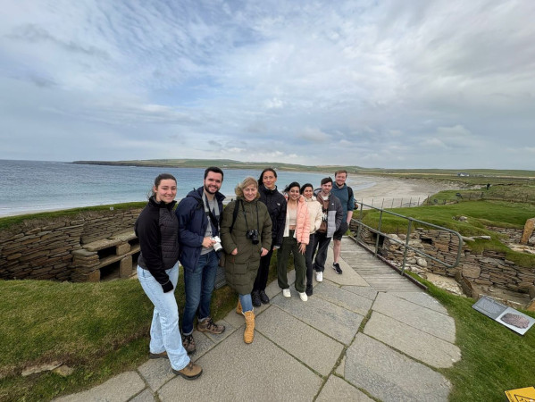 A group of students from the Scott Sutherland School of Arhitecture on a visit to Stromness in Orkney. A group of students from the Scott Sutherland School of Arhitecture on a visit to Stromness in Orkney.