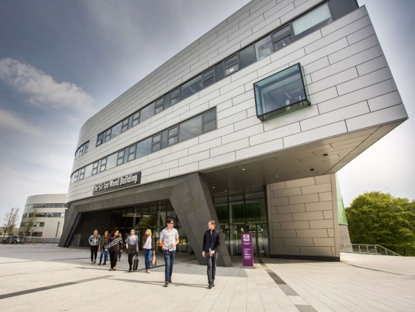 Students leave Sir Ian Wood Building