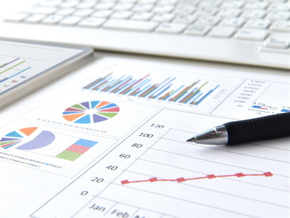 printed report with graphs