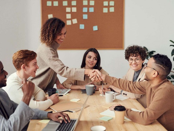 people in a meeting