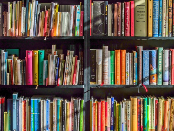 books on a shelf