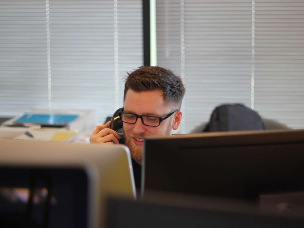man in an office man in an office