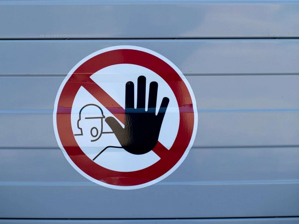 stop sign with hand up stop sign with hand up